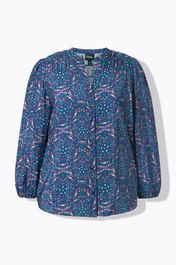 Moda za polnejše Bluza dugih rukava A kroja plus velikost, xxl, Ulla Popken in Johann Popken (JP1880)