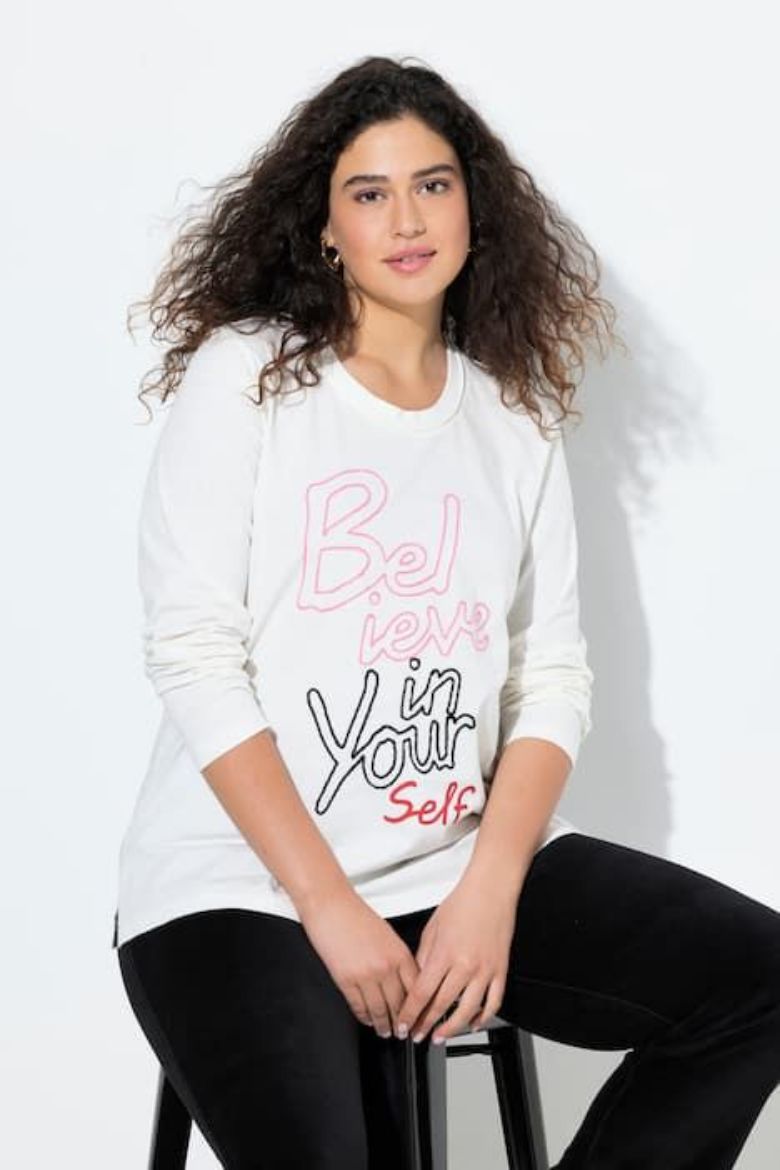 Moda za polnejše Majica dugih rukava plus velikost, xxl, Ulla Popken in Johann Popken (JP1880)