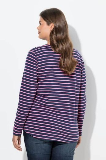 Moda za polnejše Majica dugih rukava na pruge plus velikost, xxl, Ulla Popken in Johann Popken (JP1880)