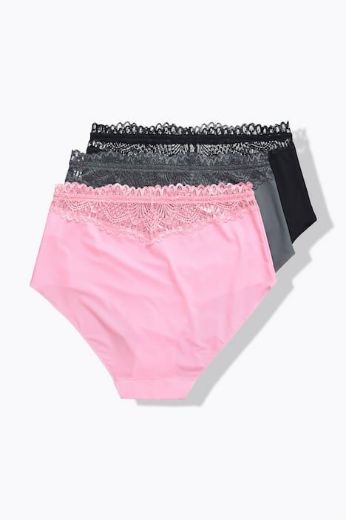 Moda za polnejše Gaćice maxi 3 komada plus velikost, xxl, Ulla Popken in Johann Popken (JP1880)