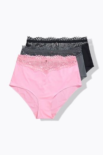 Moda za polnejše Gaćice maxi 3 komada plus velikost, xxl, Ulla Popken in Johann Popken (JP1880)