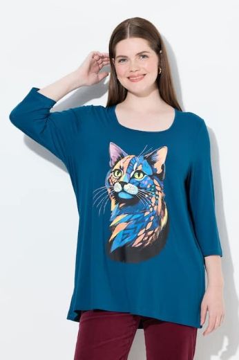 Moda za polnejše Majica A kroja s printom plus velikost, xxl, Ulla Popken in Johann Popken (JP1880)