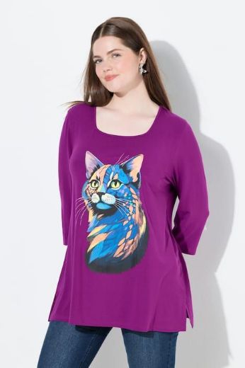 Moda za polnejše Majica A kroja s printom plus velikost, xxl, Ulla Popken in Johann Popken (JP1880)