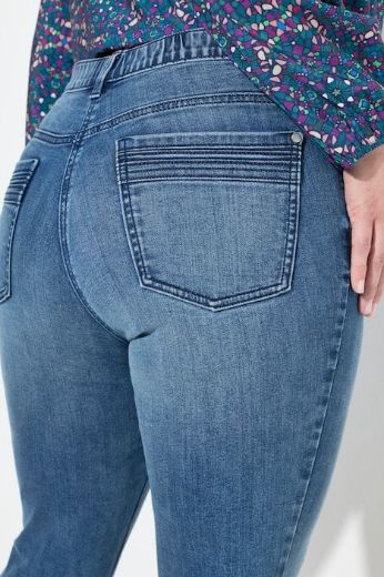 Moda za polnejše Traperice uskih nogavica plus velikost, xxl, Ulla Popken in Johann Popken (JP1880)