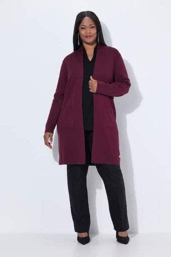 Moda za polnejše Kardigan dugi model s džepovima plus velikost, xxl, Ulla Popken in Johann Popken (JP1880)