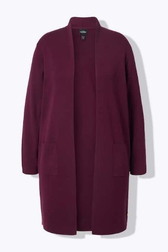 Moda za polnejše Kardigan dugi model s džepovima plus velikost, xxl, Ulla Popken in Johann Popken (JP1880)