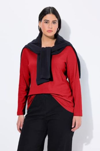 Moda za polnejše Majica dugi rukavi okrugli izrez plus velikost, xxl, Ulla Popken in Johann Popken (JP1880)