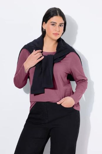 Moda za polnejše Majica dugi rukavi okrugli izrez plus velikost, xxl, Ulla Popken in Johann Popken (JP1880)