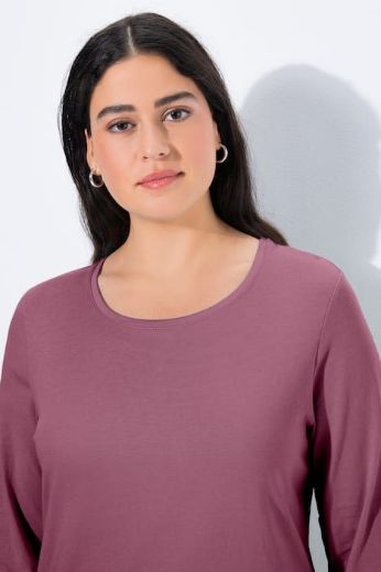 Moda za polnejše Majica dugi rukavi okrugli izrez plus velikost, xxl, Ulla Popken in Johann Popken (JP1880)