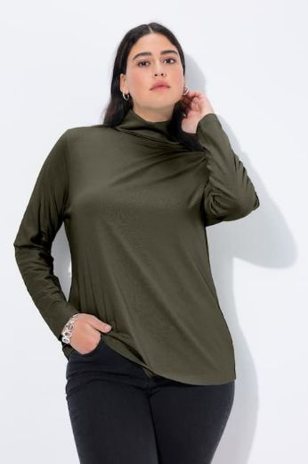 Moda za polnejše Majica rol ovratnik plus velikost, xxl, Ulla Popken in Johann Popken (JP1880)