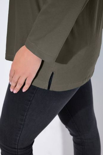 Moda za polnejše Majica Basic dugi rukavi plus velikost, xxl, Ulla Popken in Johann Popken (JP1880)