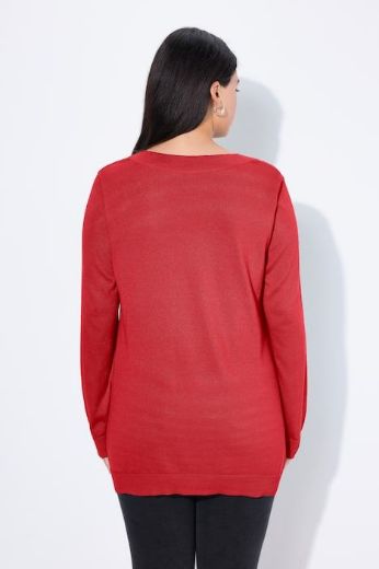 Moda za polnejše Pulover s V ovratnikom plus velikost, xxl, Ulla Popken in Johann Popken (JP1880)