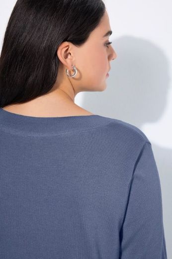 Moda za polnejše Pulover s V ovratnikom plus velikost, xxl, Ulla Popken in Johann Popken (JP1880)