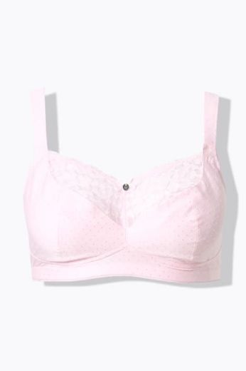 Moda za polnejše Grudnjak bez žice s dodatkom čipke plus velikost, xxl, Ulla Popken in Johann Popken (JP1880)