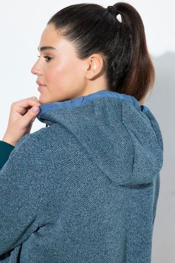 Moda za polnejše Majica dugih rukava s patentnim zatvaračem i kapuljačom plus velikost, xxl, Ulla Popken in Johann Popken (JP1880)