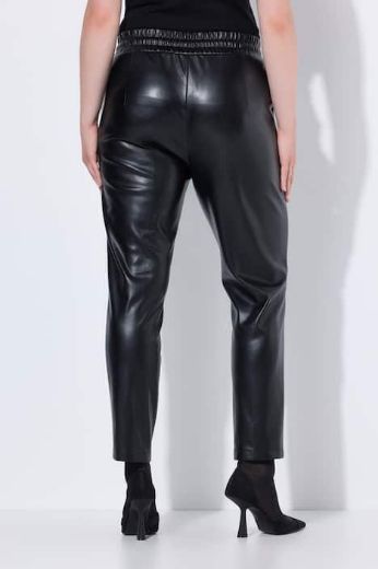 Moda za polnejše Hlače imitacija kože na vezanje plus velikost, xxl, Ulla Popken in Johann Popken (JP1880)