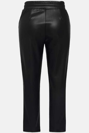 Moda za polnejše Hlače imitacija kože na vezanje plus velikost, xxl, Ulla Popken in Johann Popken (JP1880)