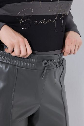Moda za polnejše Hlače imitacija kože na vezanje plus velikost, xxl, Ulla Popken in Johann Popken (JP1880)