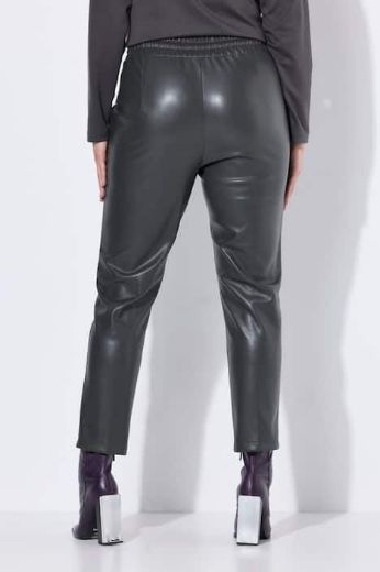 Moda za polnejše Hlače imitacija kože na vezanje plus velikost, xxl, Ulla Popken in Johann Popken (JP1880)