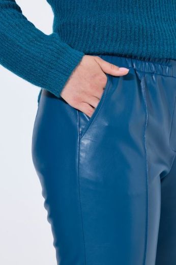Moda za polnejše Hlače imitacija kože na vezanje plus velikost, xxl, Ulla Popken in Johann Popken (JP1880)