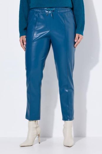 Moda za polnejše Hlače imitacija kože na vezanje plus velikost, xxl, Ulla Popken in Johann Popken (JP1880)