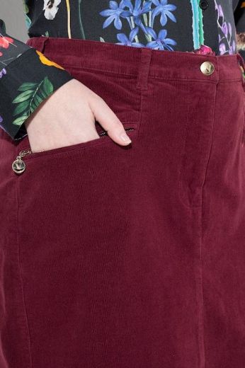 Moda za polnejše Suknja midi od samta plus velikost, xxl, Ulla Popken in Johann Popken (JP1880)