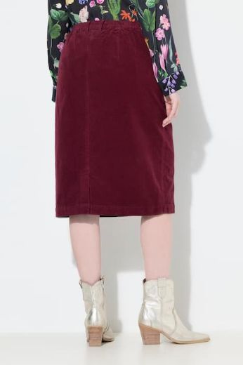 Moda za polnejše Suknja midi od samta plus velikost, xxl, Ulla Popken in Johann Popken (JP1880)