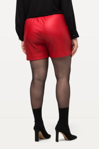 Moda za polnejše Hlače kratke imitacija kože plus velikost, xxl, Ulla Popken in Johann Popken (JP1880)