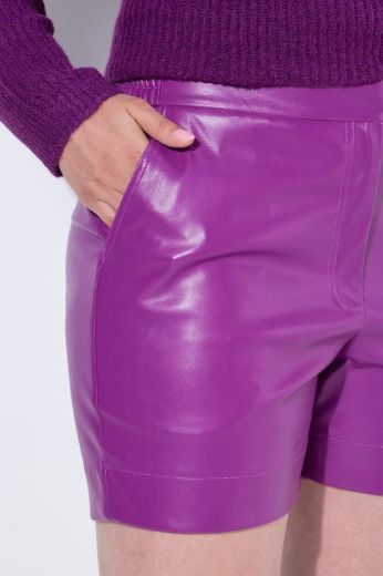 Moda za polnejše Hlače kratke imitacija kože plus velikost, xxl, Ulla Popken in Johann Popken (JP1880)