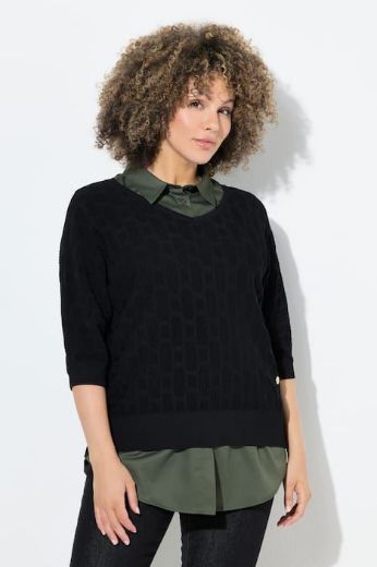 Moda za polnejše Bluza bez rukava kračeg kroja plus velikost, xxl, Ulla Popken in Johann Popken (JP1880)