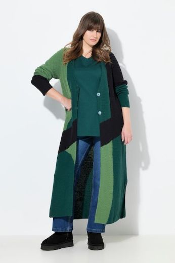 Moda za polnejše Kardigan dugih rukava dužeg kroja plus velikost, xxl, Ulla Popken in Johann Popken (JP1880)