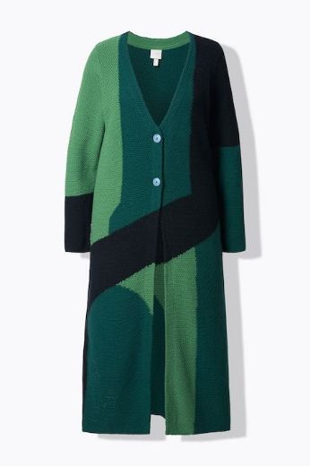 Moda za polnejše Kardigan dugih rukava dužeg kroja plus velikost, xxl, Ulla Popken in Johann Popken (JP1880)
