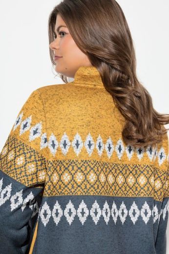 Moda za polnejše Pulover dugih rukava povišenog ovratnika plus velikost, xxl, Ulla Popken in Johann Popken (JP1880)