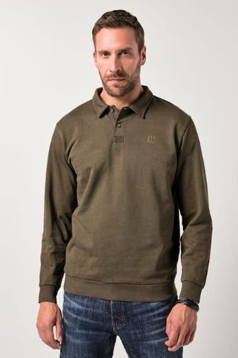 Moda za polnejše Majica Polo dugih rukava plus velikost, xxl, Ulla Popken in Johann Popken (JP1880)