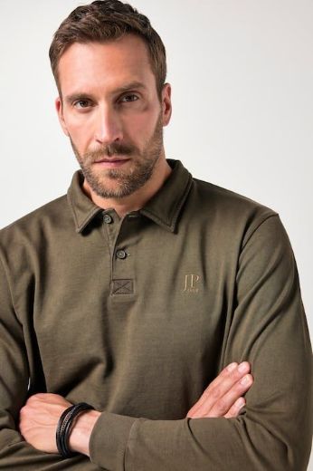 Moda za polnejše Majica Polo dugih rukava plus velikost, xxl, Ulla Popken in Johann Popken (JP1880)