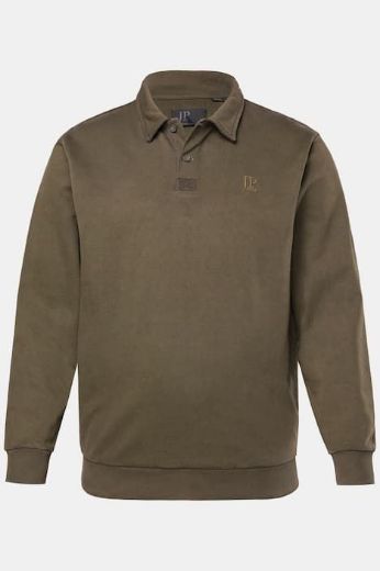 Moda za polnejše Majica Polo dugih rukava plus velikost, xxl, Ulla Popken in Johann Popken (JP1880)