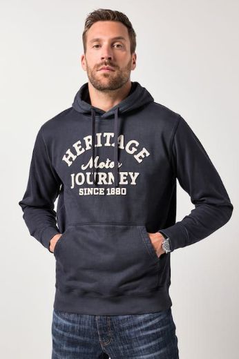 Moda za polnejše Majica dugih rukava s kapuljačom plus velikost, xxl, Ulla Popken in Johann Popken (JP1880)