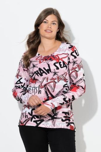 Moda za polnejše Majica dugih rukava plus velikost, xxl, Ulla Popken in Johann Popken (JP1880)