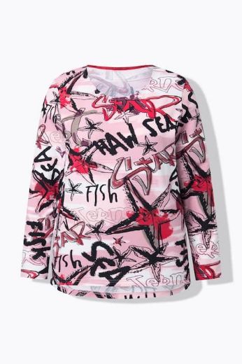 Moda za polnejše Majica dugih rukava plus velikost, xxl, Ulla Popken in Johann Popken (JP1880)