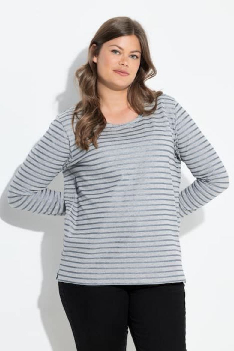 Moda za polnejše Majica dugih rukava plus velikost, xxl, Ulla Popken in Johann Popken (JP1880)