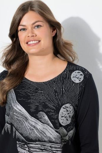 Moda za polnejše Majica dugih rukava plus velikost, xxl, Ulla Popken in Johann Popken (JP1880)