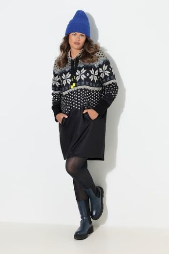 Moda za polnejše Haljina dugih rukava plus velikost, xxl, Ulla Popken in Johann Popken (JP1880)