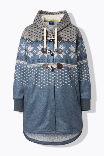 Moda za polnejše Jakna od flisa s kapuljačom plus velikost, xxl, Ulla Popken in Johann Popken (JP1880)
