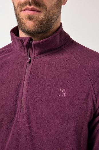 Moda za polnejše Majica dugih rukava od flisa s polu patentnim zatvaračem plus velikost, xxl, Ulla Popken in Johann Popken (JP1880)