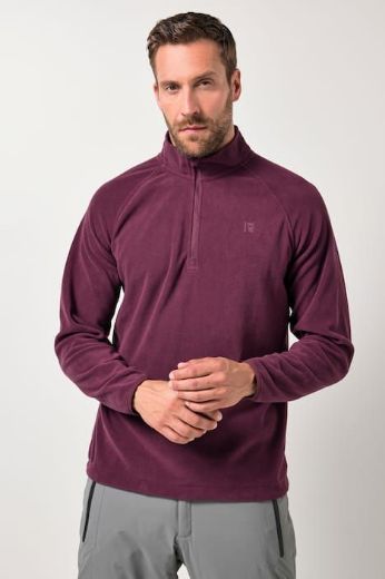 Moda za polnejše Majica dugih rukava od flisa s polu patentnim zatvaračem plus velikost, xxl, Ulla Popken in Johann Popken (JP1880)