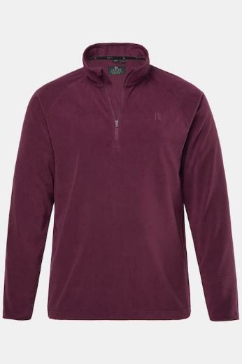 Moda za polnejše Majica dugih rukava od flisa s polu patentnim zatvaračem plus velikost, xxl, Ulla Popken in Johann Popken (JP1880)