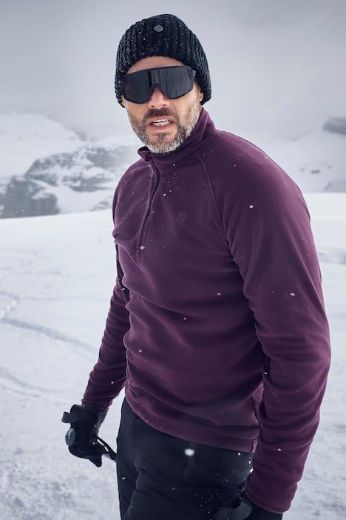 Moda za polnejše Majica dugih rukava od flisa s polu patentnim zatvaračem plus velikost, xxl, Ulla Popken in Johann Popken (JP1880)