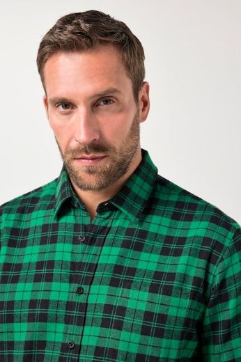 Moda za polnejše Košulja dugih rukava karirana plus velikost, xxl, Ulla Popken in Johann Popken (JP1880)