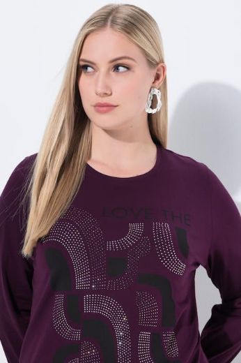Moda za polnejše Majica dugih rukava s ukrasnim detaljima plus velikost, xxl, Ulla Popken in Johann Popken (JP1880)