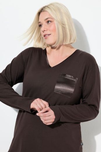 Moda za polnejše Pidžama V ovratnik plus velikost, xxl, Ulla Popken in Johann Popken (JP1880)